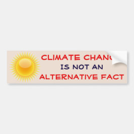 "Är klimatförändring inte ett alternativt faktum Bildekal