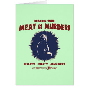 … Är kött mord Hälsningskort