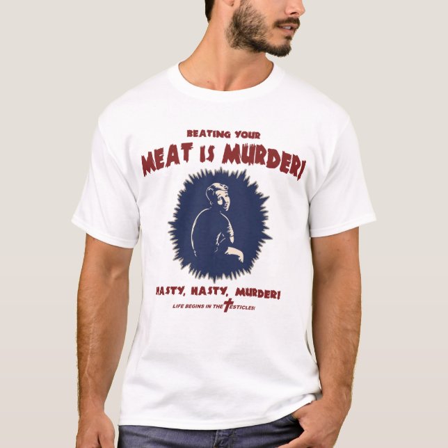 … Är kött mord T-shirt (Framsida)