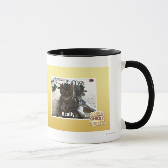 Är kramen. Han likes. Mugg (Höger)