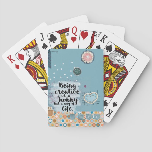 är kreativ  casinokort (Baksidan)