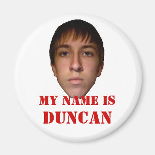 Är kylskåpmagneten 2010, mitt namn Duncan Magnet