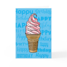 År lika sött som du - Ice Cream Birthday-kort