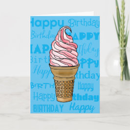 År lika sött som du - Ice Cream Birthday-kort Kort