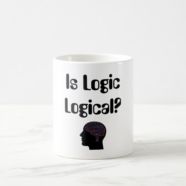 Är logik logisk? Kaffe Mugg (Center)