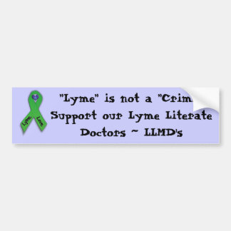 "Är Lyme inte en brotts-" bildekal