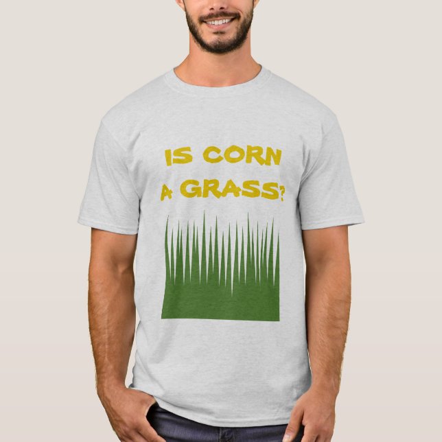 Är maj ett gräs? t shirt (Framsida)