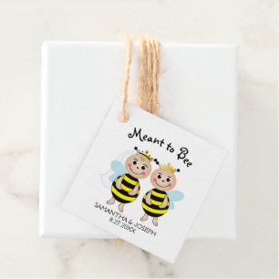 Är Meant to Bee Bröllopsdusch Presentkort Gåvor Etiketter