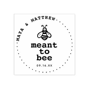 Är Meant To Bee Honey Bee Bröllop Stämpel