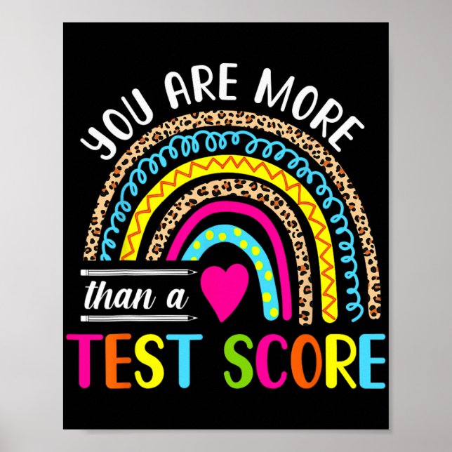 är mer än en testdag för test av akut regnbåge T Poster (Framsidan)