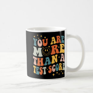 Är mer än en testdag för testdag för lärare? kaffemugg