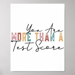 är mer än en testdag för Vintage av testpoäng för  Poster
