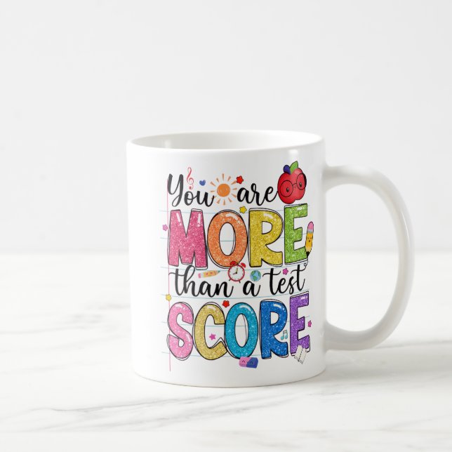 Är mer än en testtestdagstest för testdagar kaffemugg (Höger)