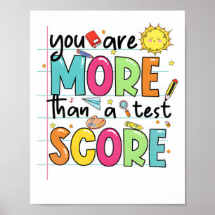 Är mer än ett test av testresultat för lärare poster