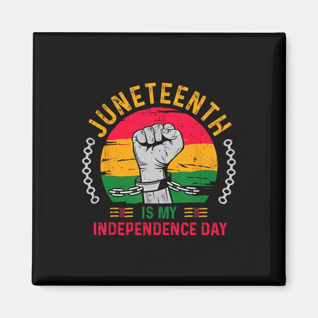 Är min afrikanska frihet i Independence day Magnet (Framsidan)