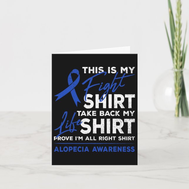 Är min aktion Alopecia Awareness Aa Ribbon Warrior Kort (Framsida)