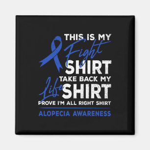 Är min aktion Alopecia Awareness Aa Ribbon Warrior Magnet
