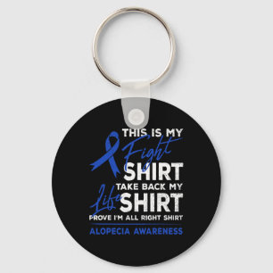 Är min aktion Alopecia Awareness Aa Ribbon Warrior Nyckelring