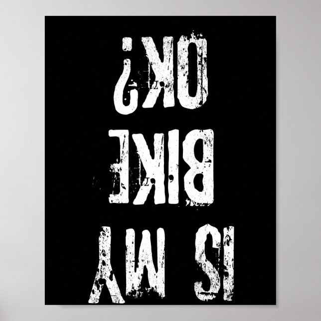 Är min bike Ok-Biker Gift? Poster (Framsidan)