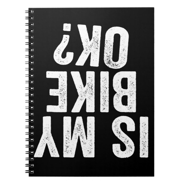 Är min bike OK-gåva till Biker? Anteckningsbok (Framsidan)