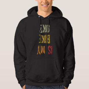 Är min bike Ok Retro BMX Cycling Old school Biker Hoodie