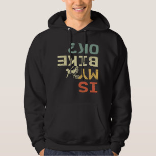 Är min bike Ok Retro Funny Biker? Hoodie