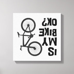Är min bike okej, kul Mountain Bike? Canvastryck