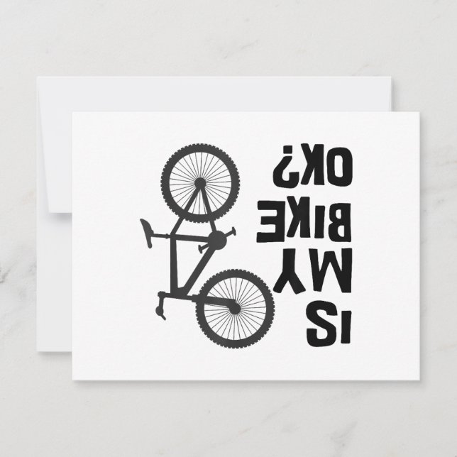 Är min bike okej, kul Mountain Bike? Julkort (Framsida)