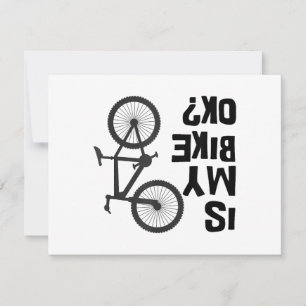 Är min bike okej, kul Mountain Bike? Julkort