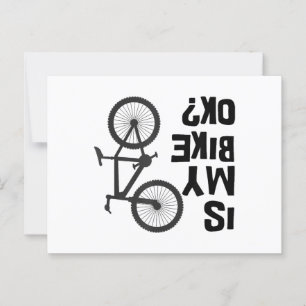 Är min bike okej, kul Mountain Bike? Vykort