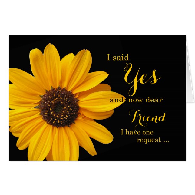 Är min brudgumm till Friend eller andra relationer Hälsningskort (Framsidan Horizontal)