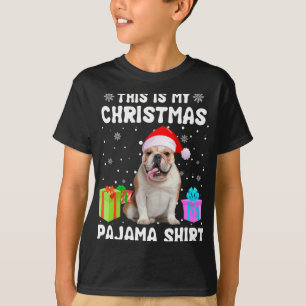 Är min engelska julbulldog Hund Pajama Puppy L T Shirt