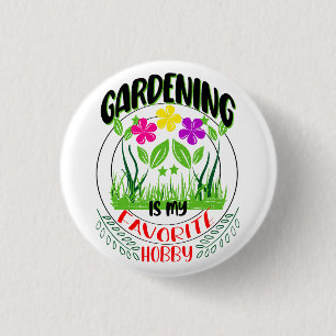  är min favorithobby, botaniska natur knapp