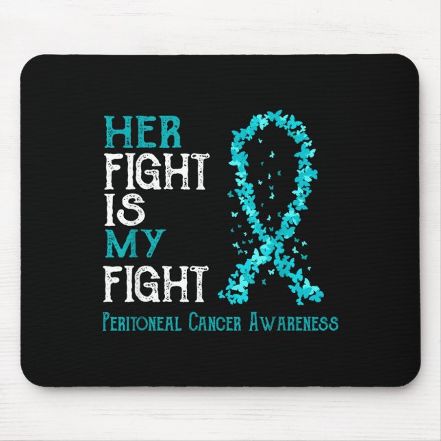 Är Min Hennes Kamp Kamp Peritoneal Cancer Musmatta (Framsidan)