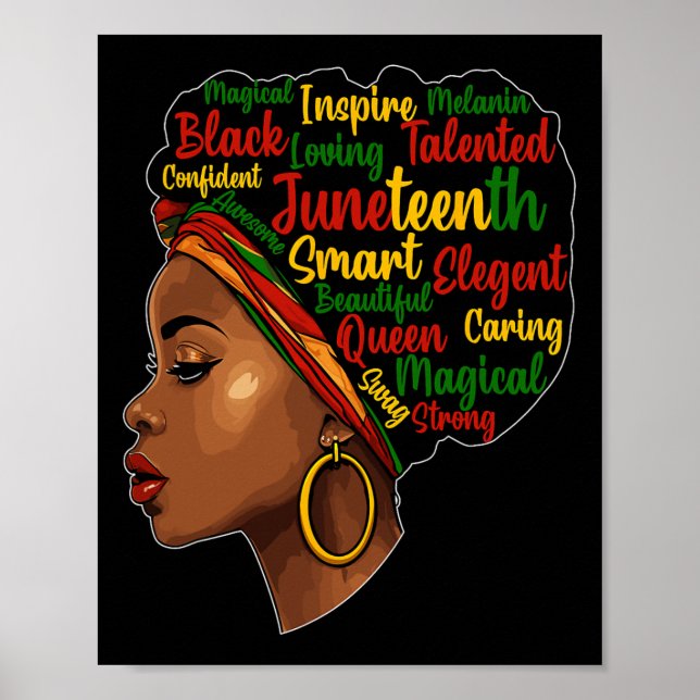Är min Independence day Afro Melanin Black Queen? Poster (Framsidan)