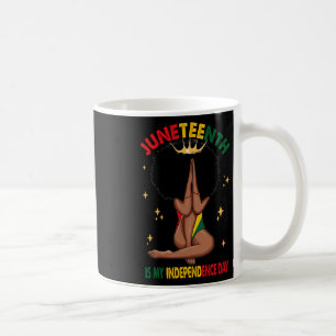 Är min Independence day - Black Girl Black Queen Kaffemugg
