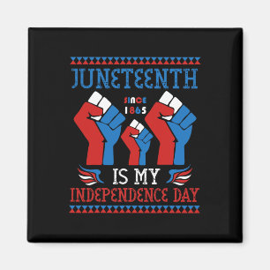 Är min Independence day sedan 1865 Rött vitt blått Magnet