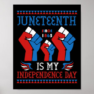 Är min Independence day sedan 1865 Rött vitt blått Poster