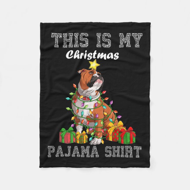 Är min julpajama fleecefilt (Framsidan)