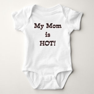 Är min mamma för KRW den hoade gulliga babyhumor Tröja