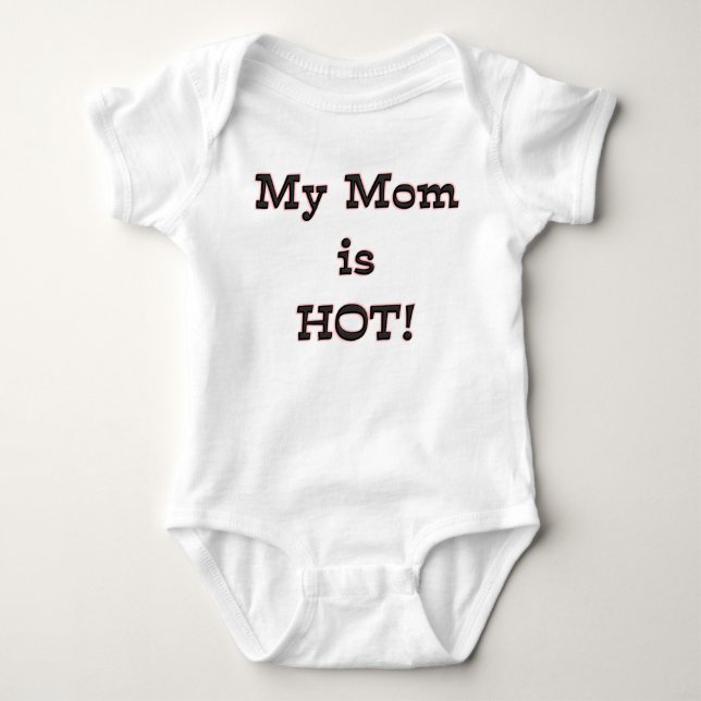 Är min mamma för KRW den hoade gulliga babyhumorn Tröja (Framsida)