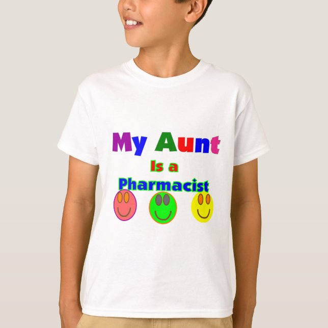 "Är min moster ungegåvor för en pharmacist" Tee Shirt (Framsida)