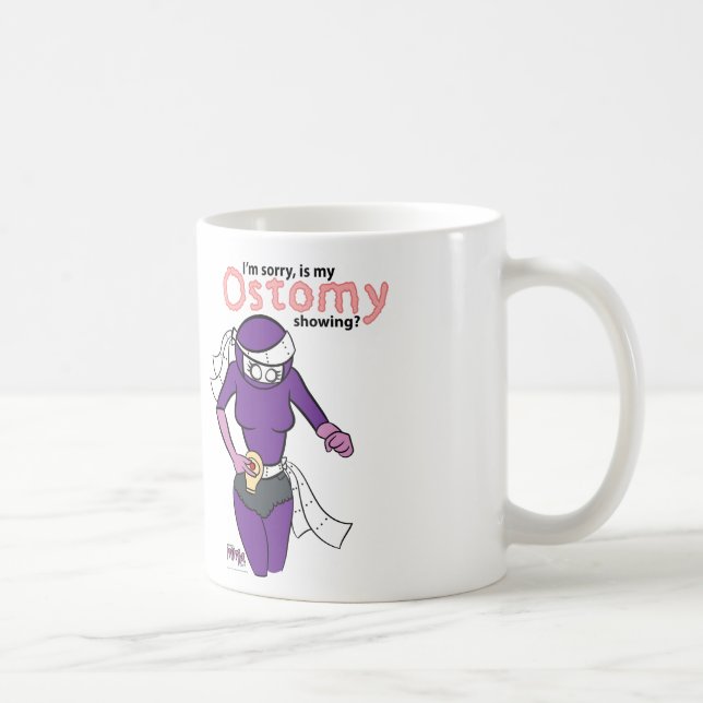 Är min ostomy visning? Mugg (Höger)