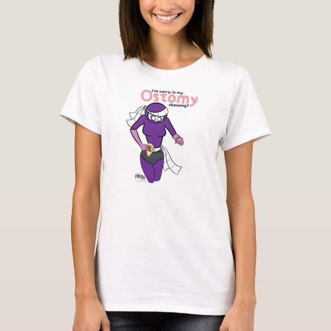 Är min ostomy visning? T-tröja Tröja (Framsida)