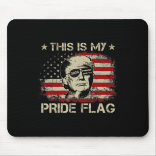 Är min Prideflagga Trump 2024 Amerikansk Flagga 4 Musmatta