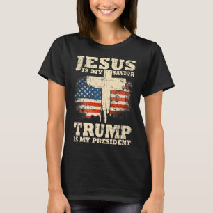 Är min Savior Trump min ordförande Trump Supporter T Shirt