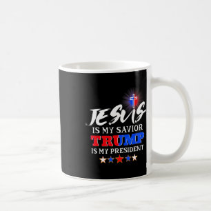 Är min Savior Trump min president Christian? Kaffemugg