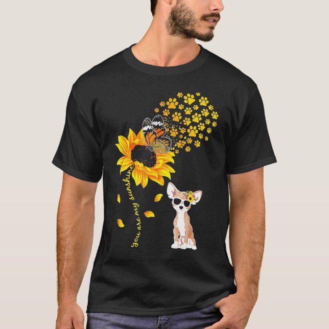 Är min solrossolros Chihuahua Shirt För manar T Shirt (Framsida)