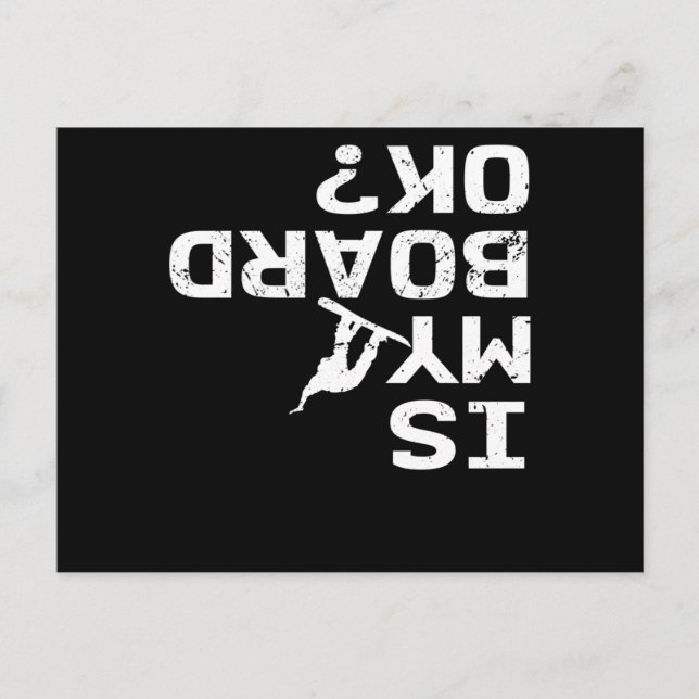 Är min styrelse Ok Snowboard Freestyle Stunt Vinte Vykort (Framsida)