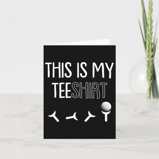 Är min Tee Fars dag Golf Sport Pun Golfing Golfe? Kort (Framsida)